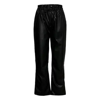 Gina Tricot Vera Pu Trousers Svart