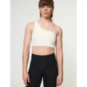 Girlfriend Collective Bianca Bra, One Shoulder - White - XL
