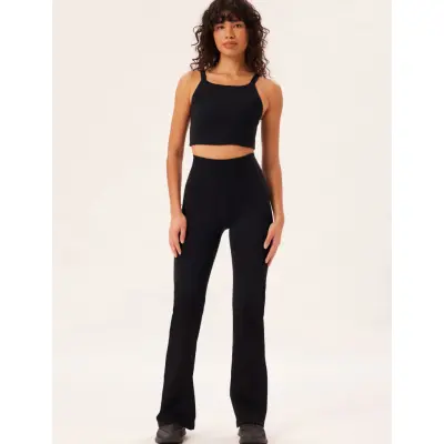 Girlfriend Collective Compressive Flare Legging - Black - L