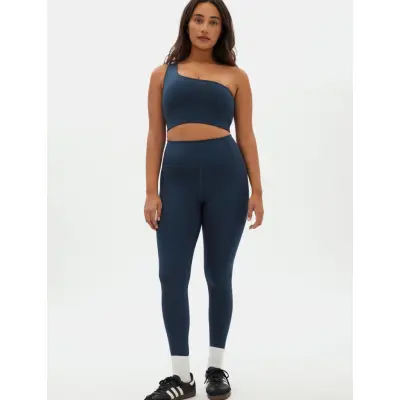 Girlfriend Collective Compressive High-Rise Legging, Long - Navy - L