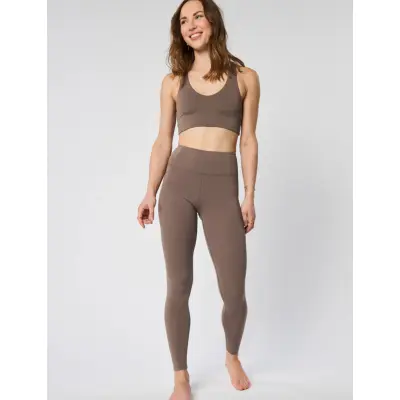 Girlfriend Collective Float High-Rise Legging, Long - Brown - M