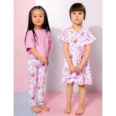 Gugguu Print Leggings - Pink - 104