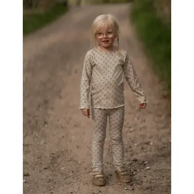 Hanevild Bow Leggings - Cream - 122/128