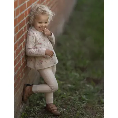 Hanevild Lynge Leggings - Beige - 122/128