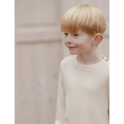 Hanevild Theodor Sweater - Cream - 122/128