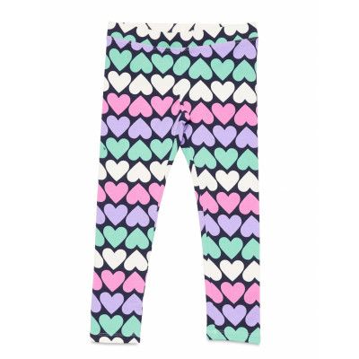 Heart Jacquard Reg Wt. Legging Leggings Multi/mönstrad J.Crew