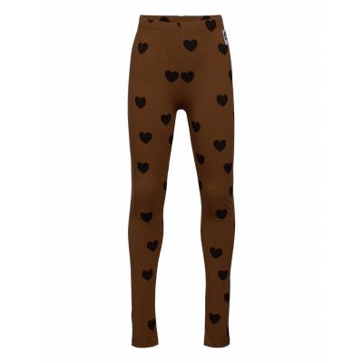 Hearts Leggings Tencel™ Leggings Brun Mini Rodini