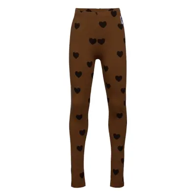 Hearts Leggings Tencel™ Leggings Brun Mini Rodini