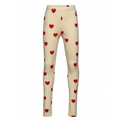 Hearts Leggings Tencel™ Leggings Creme Mini Rodini