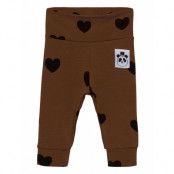 Hearts Nb Leggings Tencel™ Leggings Brun Mini Rodini