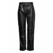 Hella Leather Pants Bottoms Trousers Leather Leggings-Byxor Black Hosbjerg