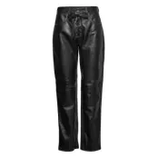 Hella Leather Pants Bottoms Trousers Leather Leggings-Byxor Svart Hosbjerg