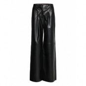Herede-1 Trousers Leather Leggings/Byxor Svart HUGO