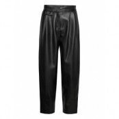 Hesizila-1 Designers Trousers Leather Leggings-Byxor Black HUGO