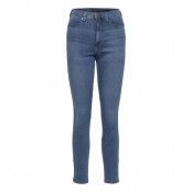 High-Rise Legging Jean With Ankle Zips Skinny Jeans Blå Banana Republic