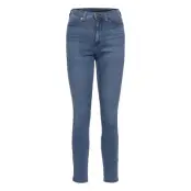 High-Rise Legging Jean With Ankle Zips Skinny Jeans Blå Banana Republic
