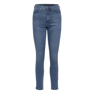 High-Rise Legging Jean With Ankle Zips Skinny Jeans Blå Banana Republic
