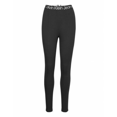 High Rise Milano Leggings Leggings Svart Calvin Klein Jeans