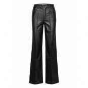 High Trousers Leather Leggings/Byxor Svart Mango