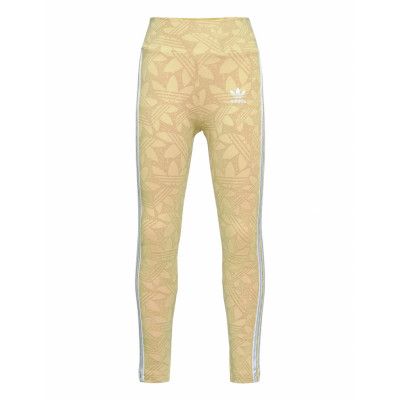 High-Waisted Allover Print Tights Leggings Vit Adidas Originals