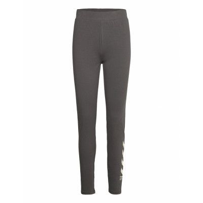 Hmlcate High Waist Tights Leggings Grå Hummel