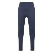 Hmljulia Seamless Tights Leggings Blå Hummel