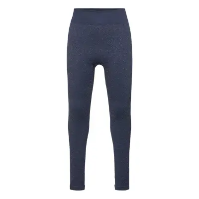 Hmljulia Seamless Tights Leggings Blå Hummel