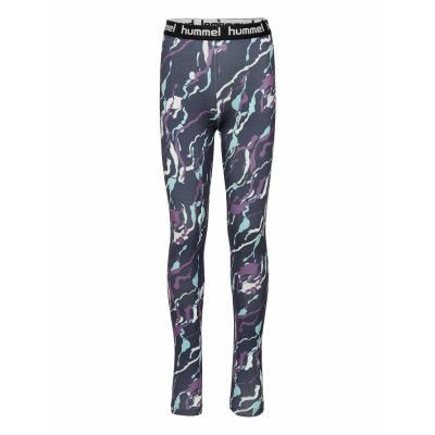 Hmlmimmi Tight Leggings Blå Hummel