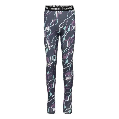 Hmlmimmi Tight Leggings Blå Hummel
