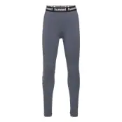 Hmlnanna Tights Leggings Grå Hummel