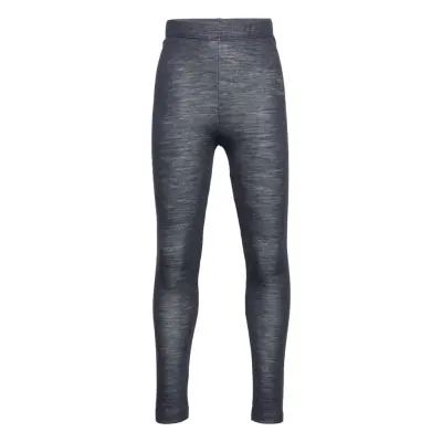 Hmlwolly Tights *Villkorat Erbjudande Base Layers Leggings Base Layer Bottoms Grå Hummel
