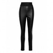 Honati-1 Trousers Leather Leggings/Byxor Svart HUGO