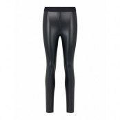 Honati-3 Designers Trousers Leather Leggings-Byxor Svart HUGO