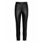 Hw 5 Pkt Faux Lthr Pnt Trousers Leather Leggings/Byxor Svart Michael Kors