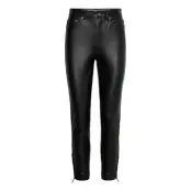 Hw 5 Pkt Faux Lthr Pnt Trousers Leather Leggings/Byxor Svart Michael Kors