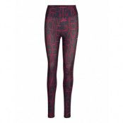 Hw Aop Legging Running/training Tights Multi/mönstrad Tommy Sport