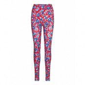 Hw Aop Legging Sport Running-training Tights Multi/patterned Tommy Sport