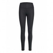 Hw Emboss Legging Running/training Tights Svart Tommy Sport