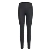Hw Emboss Legging Running/training Tights Svart Tommy Sport