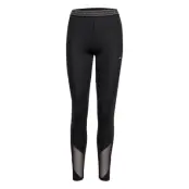 Hw Embossed Legging Running/training Tights Svart Tommy Sport