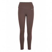 Hw Legging Shine Piping Sport Running-training Tights Brun Hunkemöller