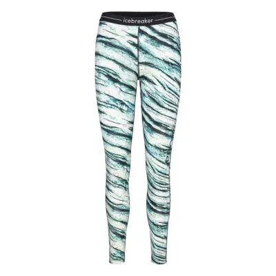 Icebreaker W Mer 200 Oasis Leggings Pow Aop Multi/patterned