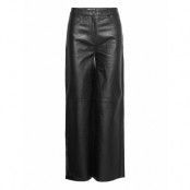 Ilya Pants Bottoms Trousers Leather Leggings-Byxor Black Lovechild 1979