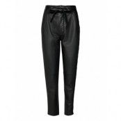 Second Female Indie Leather New Trousers Svart