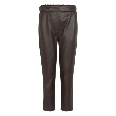 Second Female Indie Leather New Trousers Brun