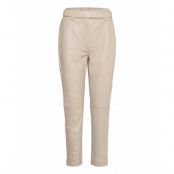 Indie Leather New Trousers *Villkorat Erbjudande Trousers Leather Leggings/Byxor Beige Second Female