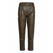Indie Leather New Trousers Trousers Leather Leggings/Byxor Brun Second Female