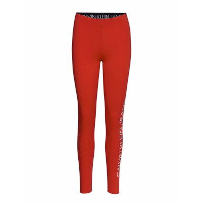 Institutional Logo L Leggings Röd Calvin Klein Jeans