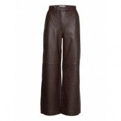 Irit L Trousers Leather Leggings/Byxor Brun Tiger Of Sweden