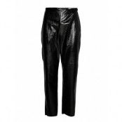 Jaz Patent Trousers Trousers Leather Leggings/Byxor Svart Gina Tricot